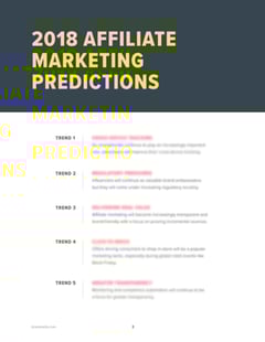 Affiliate Trends 2018 Overview