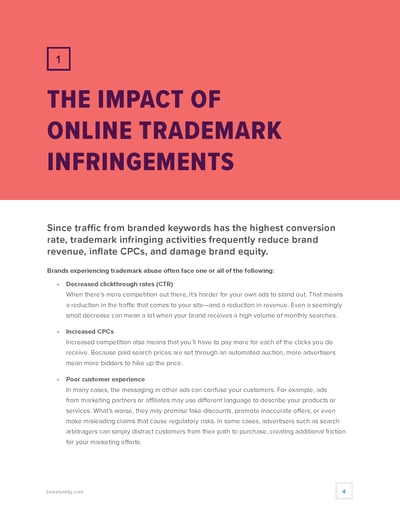 The Impact of Online Trademark Infringements