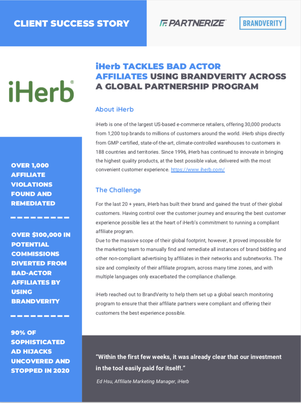 iHerb Case Study Cover